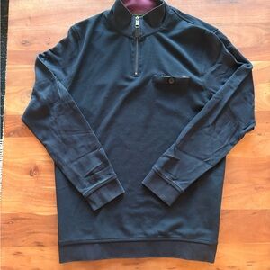Ted Baker Navy Zip-Up Sweater